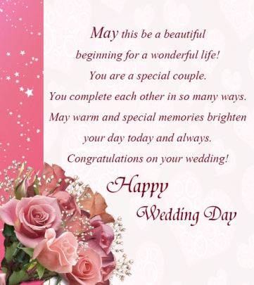 wedding greeting card messages