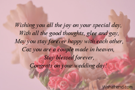 Wishing You Happy Wedding Greetings Card Thoughts, Sayings Images, Wallpapers