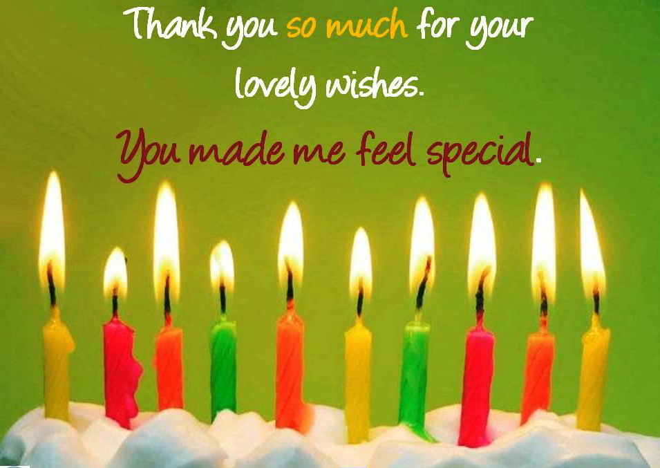 Lovely Thanks You for Birthday Wishes Images, Wallpapers, Photos Pictures Download