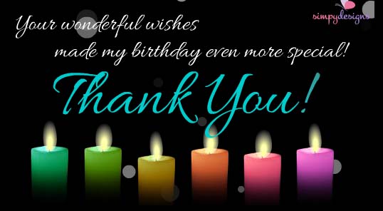 Thank You for Birthday Wishes Messages Images, Wallpapers, Photos, Pictures Download