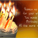 Best Thank You for Birthday Wishes Messages, Sayings Text Sms Pictures