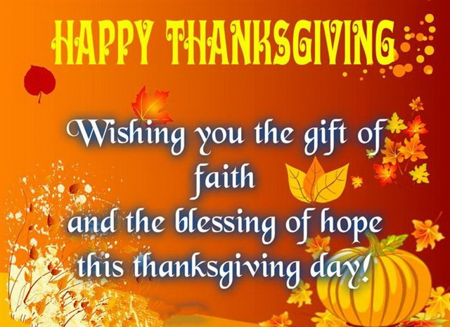 Wishing You Happy Thanksgiving Day 2018